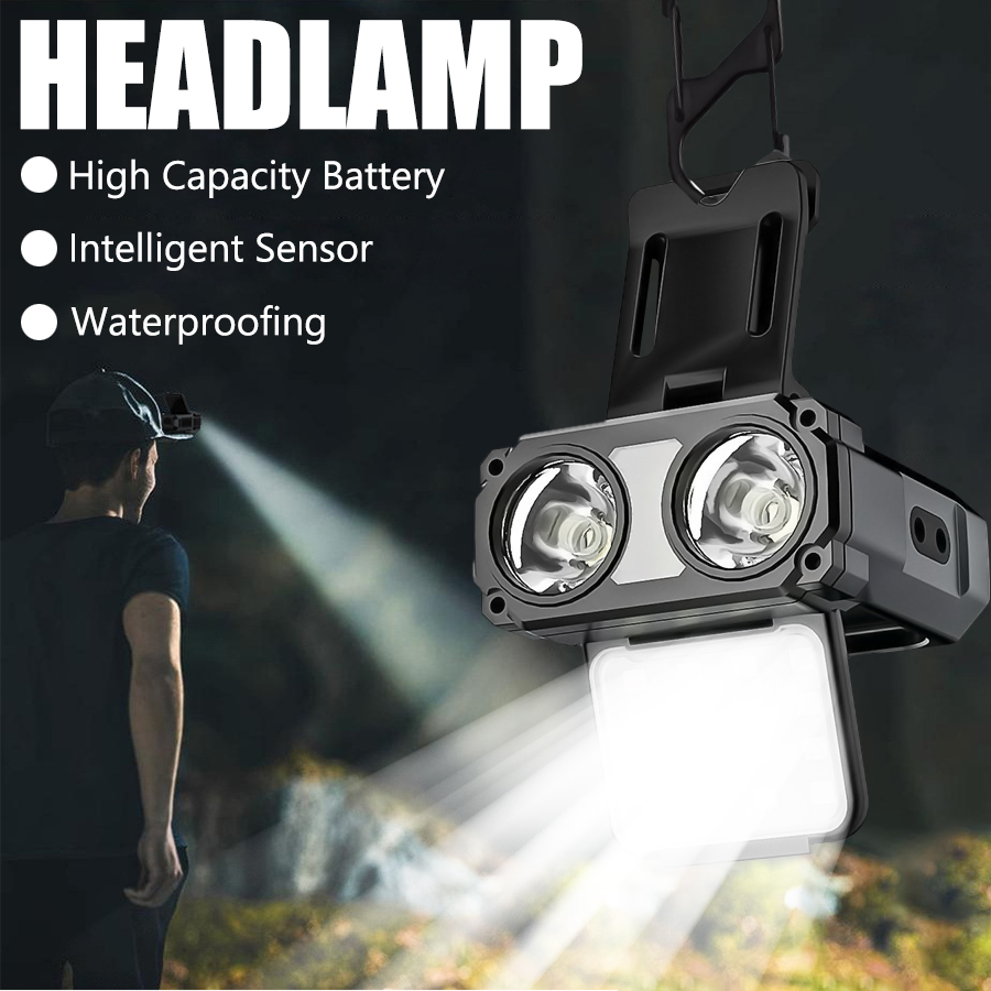 Fish Finder Battery - الاستشعار COB LED كشافات غطاء كليب
