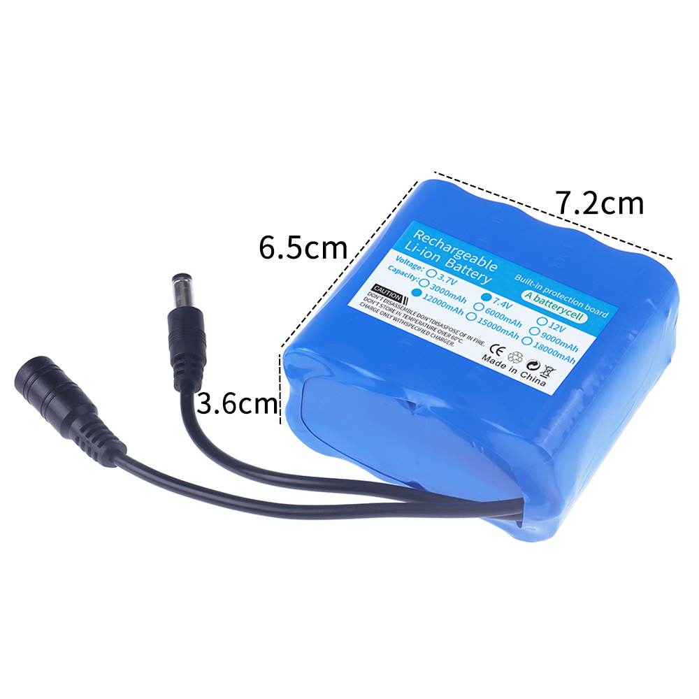 2S4P 18650 بطارية ليثيوم 7.4 ف - مراجعة Fish Finder Battery وسعره
