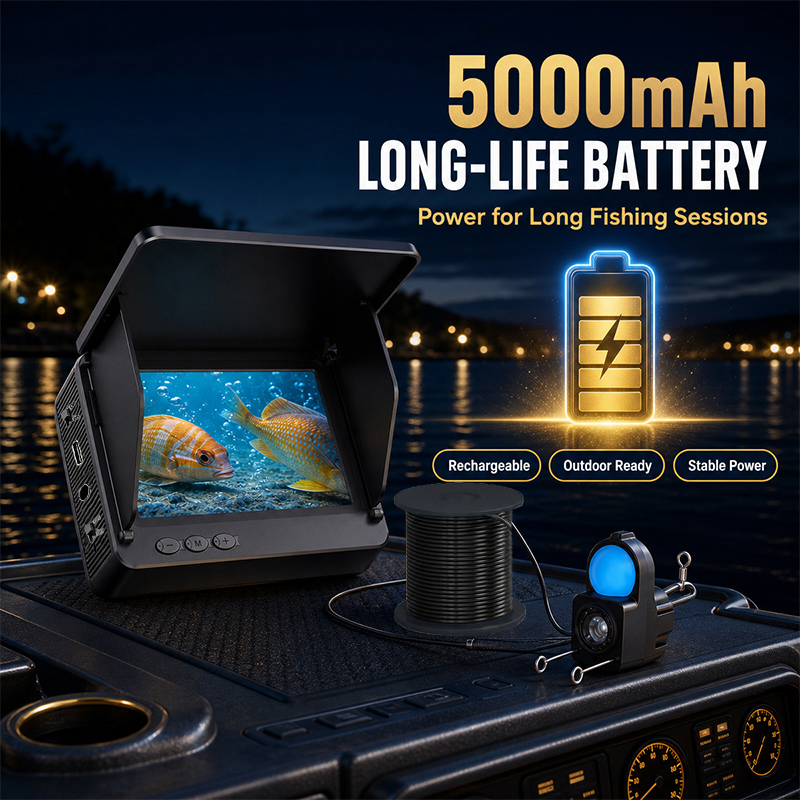جهاز كشف الأسماك مع كاميرا تحت - مراجعة Fishing Depth Finder وسعره