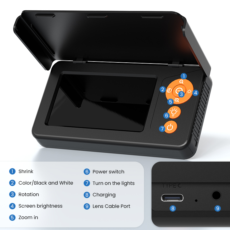 كاميرا صيد تحت الماء بشاشة 4.3 - مراجعة Fish Finder Battery وسعره