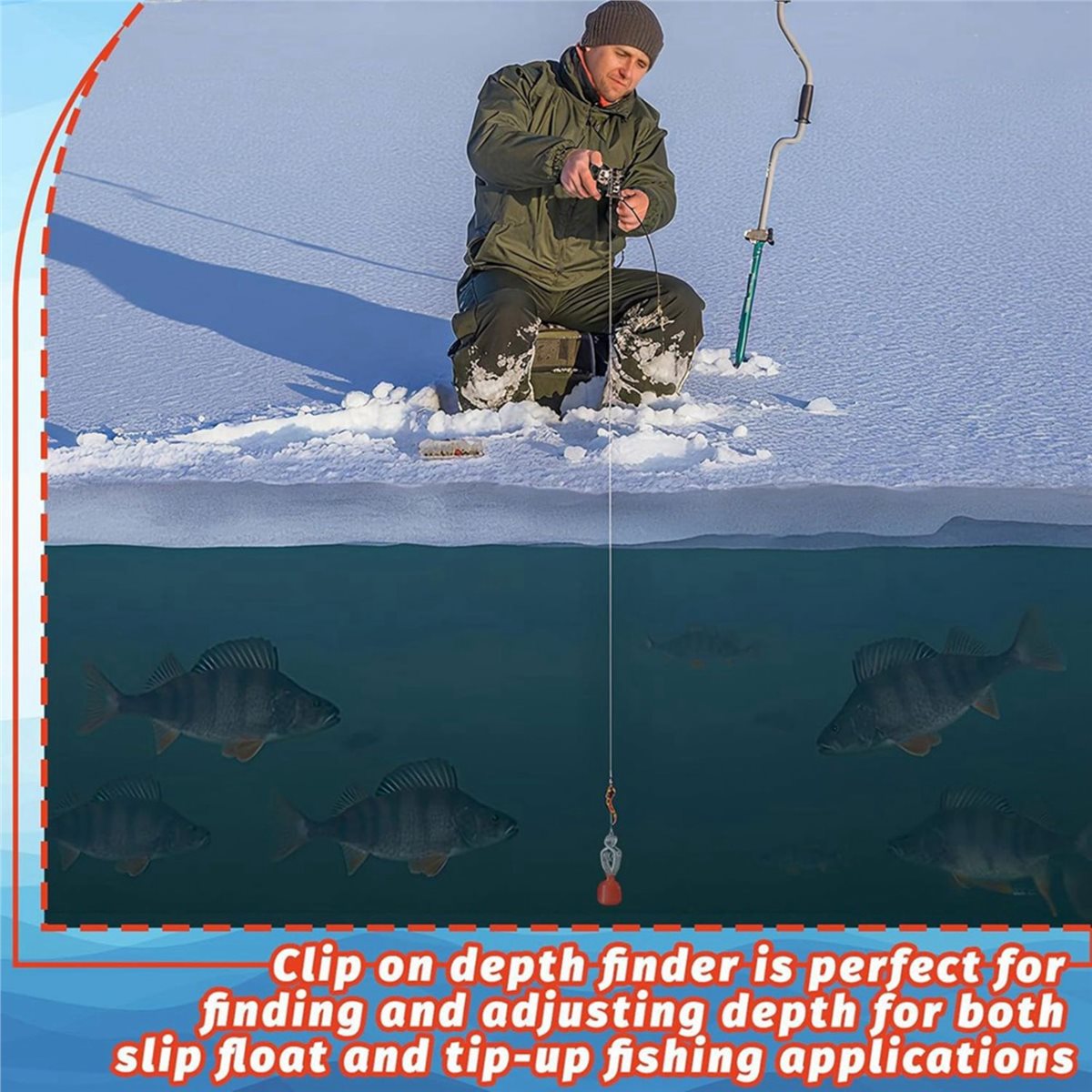 عرض ضخم 618: 4 قطع من أجهزة قي - مراجعة Fishing Depth Finder وسعره